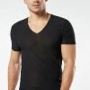 Intimissimi Herren OFFENKANTIGES SHIRT AUS MIKRO-NETZSTOFF - Unterhemd/-shirt - Nero -INTIMISSIMI Verkäufe 7094f07dc48b408e8622268ed865ce45