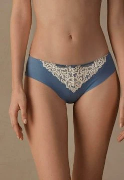 Intimissimi Damen MIT OFFENEN KANTEN PRETTY FLOWERS - Slip - Babyblau Elfenbein
