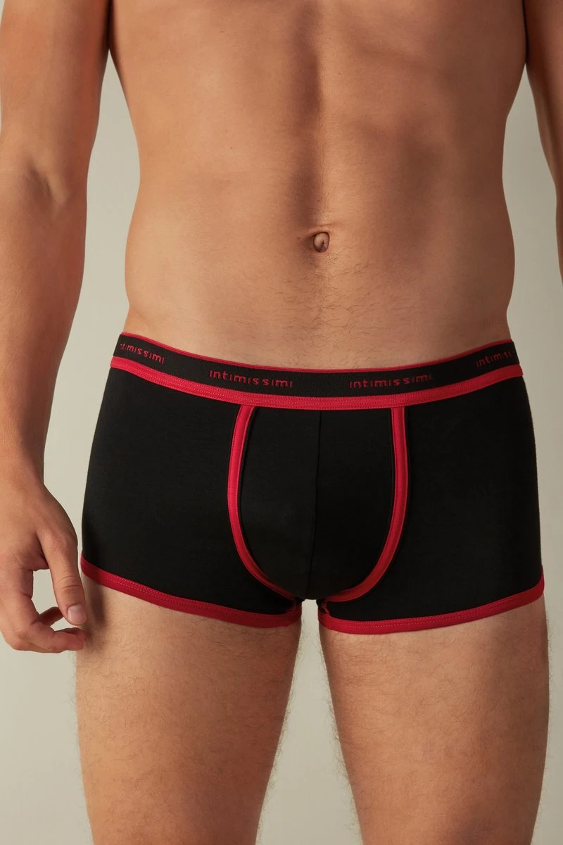 Intimissimi Herren SUPIMA STRETCH - Panties - Schwarz/black/intense Red 3 Intimissimi Herren SUPIMA STRETCH - Panties - Schwarz/black/intense Red