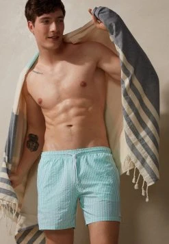 Intimissimi Herren SCHWIMMEN GESTREIFTER DRUCK - Badeshorts - White Light Aqua Green 10 Intimissimi Herren SCHWIMMEN GESTREIFTER DRUCK - Badeshorts - White Light Aqua Green -INTIMISSIMI Verkäufe 72576b6334804f70a527005fbb2ca513