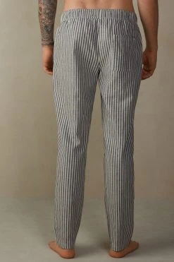 Intimissimi Herren Stoffhose - Blue Stripes White Linen -INTIMISSIMI Verkäufe 73147a35af8a48b8b643ea0f6e0e8f80