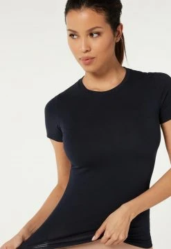 Intimissimi Damen MIT STRETCHANTEIL - Unterhemd/-shirt - Blu Intenso