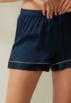 Intimissimi Damen MIT KONTRASTKANTEN - Nachtwäsche Hose - Blu Ink