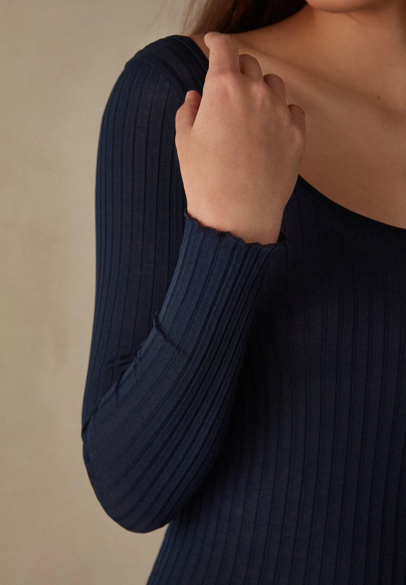 Intimissimi Damen Strickpullover - Intensivblau 5 Intimissimi Damen Strickpullover - Intensivblau – Bild 3