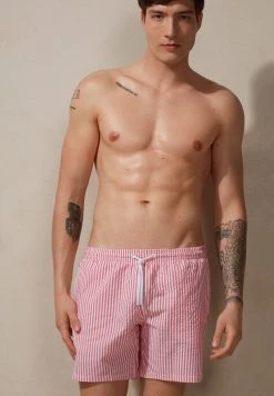 Intimissimi Herren SCHWIMMEN GESTREIFTER DRUCK - Badeshorts - White Red