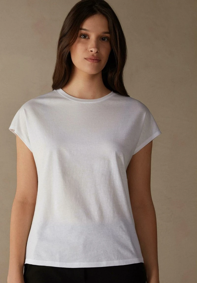 Intimissimi Damen MIT RUNDHALSAUSSCHNITT - T-Shirt Basic - Weiss 3 Intimissimi Damen MIT RUNDHALSAUSSCHNITT - T-Shirt Basic - Weiss