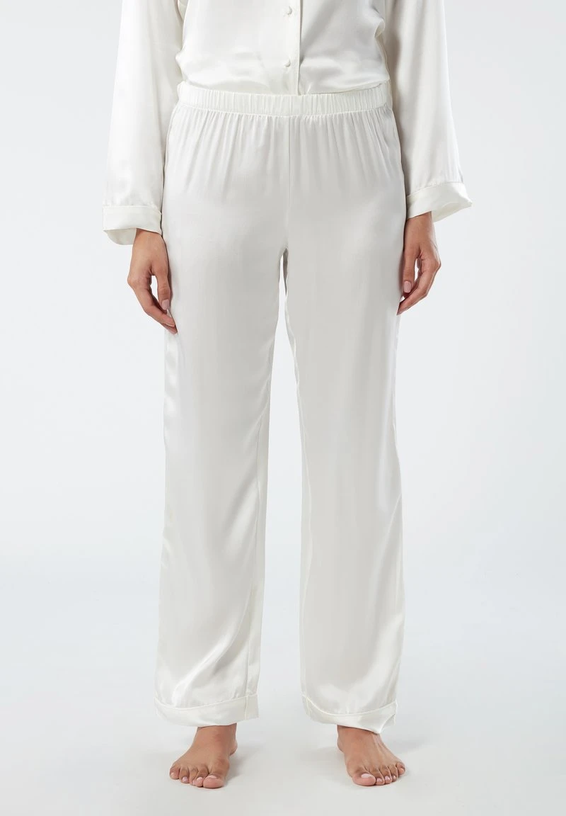 Intimissimi Damen LANGE HOSE AUS SATIN UND SEIDE - Nachtwäsche Hose - Talcum Powder 3 Intimissimi Damen LANGE HOSE AUS SATIN UND SEIDE - Nachtwäsche Hose - Talcum Powder