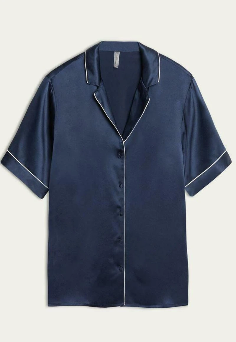Intimissimi Damen MIT KONTRASTKANTEN - Nachtwäsche Shirt - Blu Ink 6 Intimissimi Damen MIT KONTRASTKANTEN - Nachtwäsche Shirt - Blu Ink – Bild 4