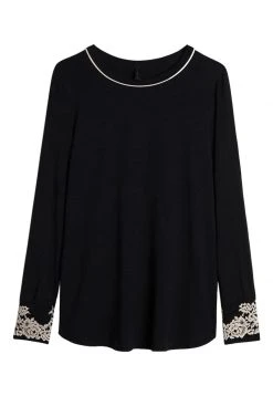 Intimissimi Damen PRETTY FLOWER - Langarmshirt - Nero/ivory -INTIMISSIMI Verkäufe 8293be093ed742138fd90e9961261e8a