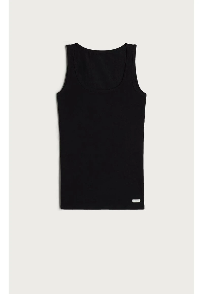 Intimissimi Damen TRÄGER-SHIRT MIT BREITEN TRÄGERN AUS NATURBAUMWOLLE - Unterhemd/-shirt - Nero 7 Intimissimi Damen TRÄGER-SHIRT MIT BREITEN TRÄGERN AUS NATURBAUMWOLLE - Unterhemd/-shirt - Nero – Bild 5