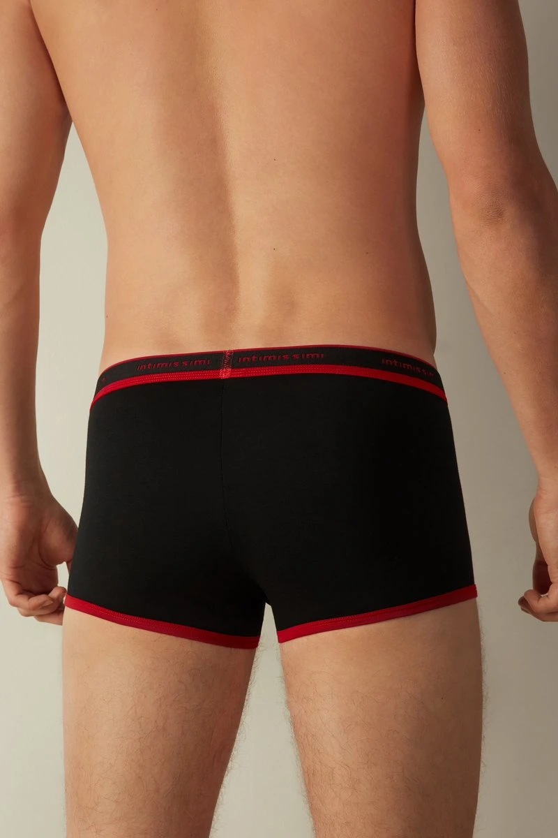 Intimissimi Herren SUPIMA STRETCH - Panties - Schwarz/black/intense Red 4 Intimissimi Herren SUPIMA STRETCH - Panties - Schwarz/black/intense Red – Bild 2