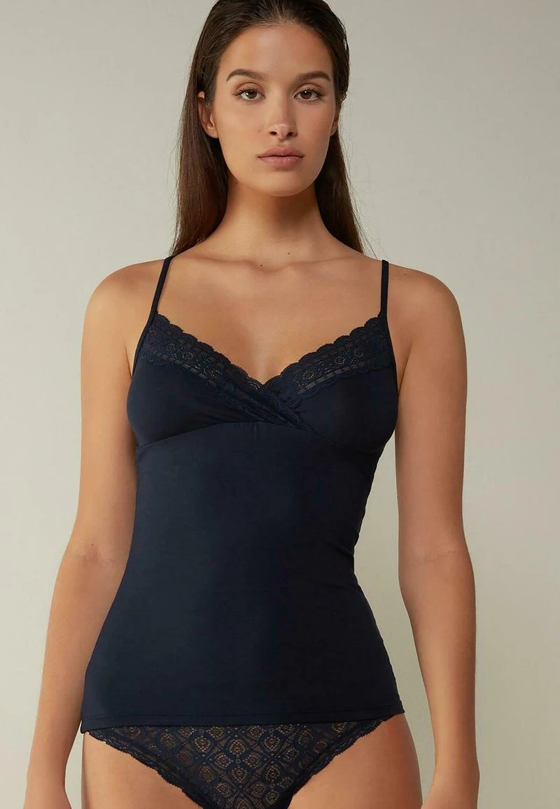 Intimissimi Damen Unterhemd/-shirt - Blau Intense Blue 3 Intimissimi Damen Unterhemd/-shirt - Blau Intense Blue