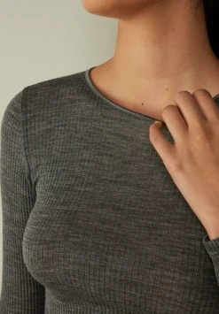 Intimissimi Damen Strickpullover - Grau/aluminium Grey Blend -INTIMISSIMI Verkäufe 876c0625cb5b4f0eadfef5cc6ccd7f6e