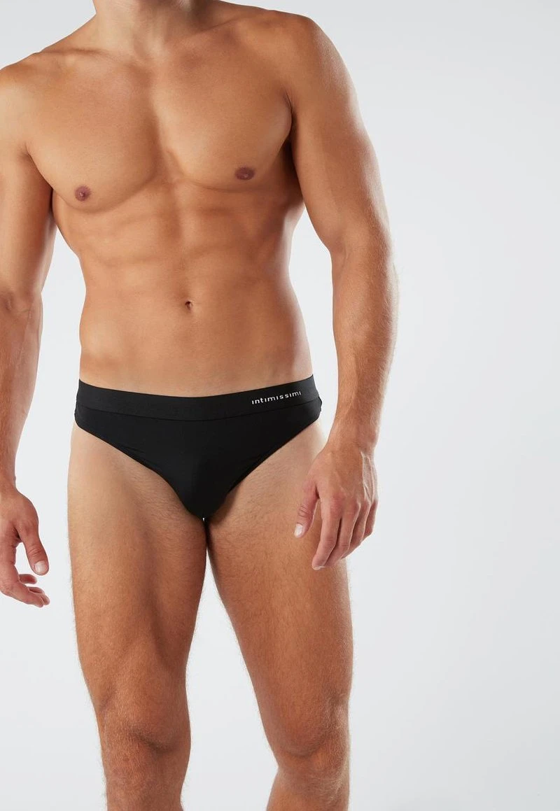 Intimissimi HERREN-STRING-TANGA AUS MIKROFASER MIT LOGO - Slip - Nero 5 Intimissimi HERREN-STRING-TANGA AUS MIKROFASER MIT LOGO - Slip - Nero – Bild 3