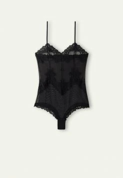 Intimissimi Damen PRETTY FLOWER - Body - Schwarz Black -INTIMISSIMI Verkäufe 8aa51874096246edaa19acb21a3db92d