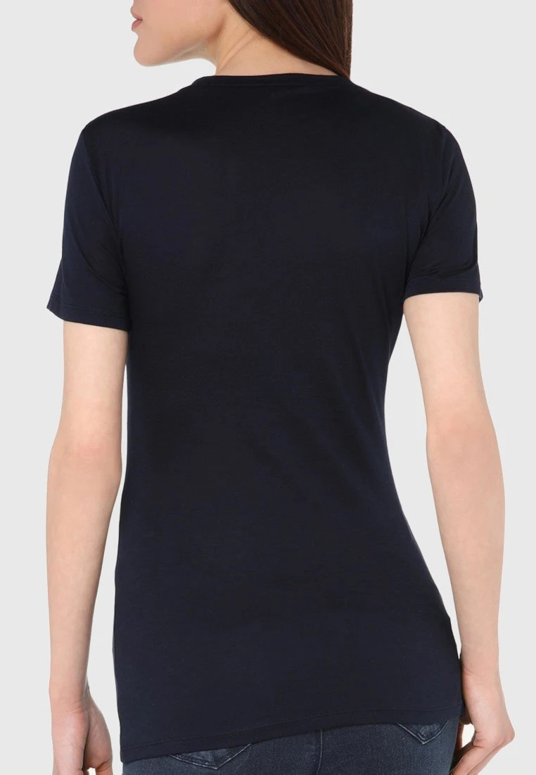 Intimissimi Damen T-Shirt Basic - Blu Intenso 4 Intimissimi Damen T-Shirt Basic - Blu Intenso – Bild 2