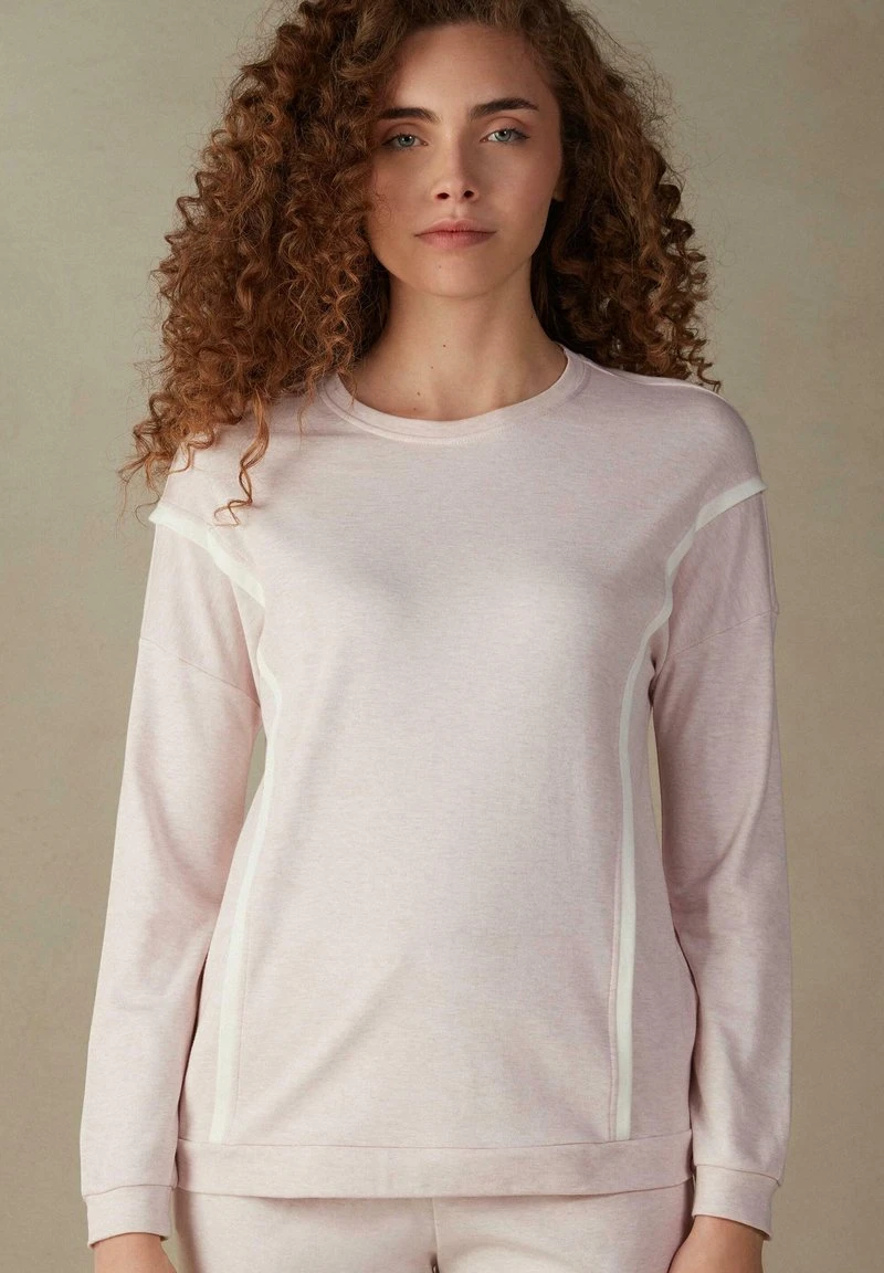 Intimissimi Damen Nachtwäsche Shirt - Rosa Pink Melange 3 Intimissimi Damen Nachtwäsche Shirt - Rosa Pink Melange