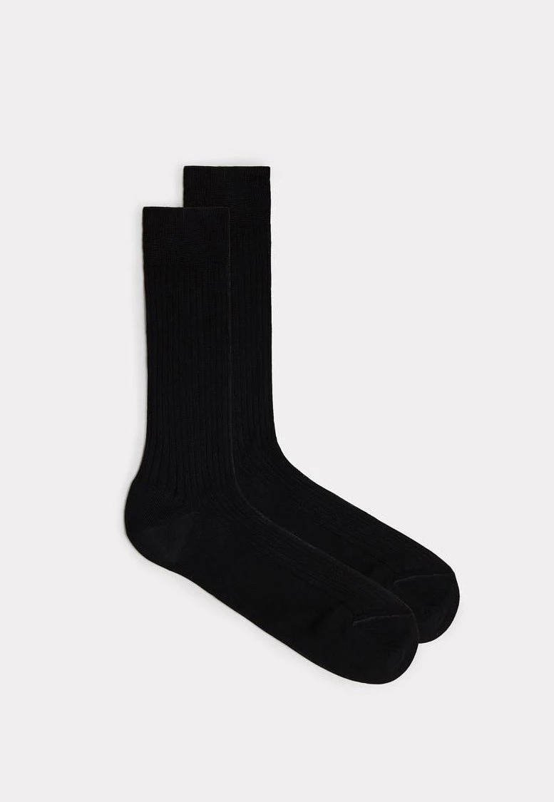 Intimissimi Herren KURZE STRÜMPFE AUS MERCERISIERTER BAUMWOLLE IN RIPPENSTRICK - Socken - Black 3 Intimissimi Herren KURZE STRÜMPFE AUS MERCERISIERTER BAUMWOLLE IN RIPPENSTRICK - Socken - Black