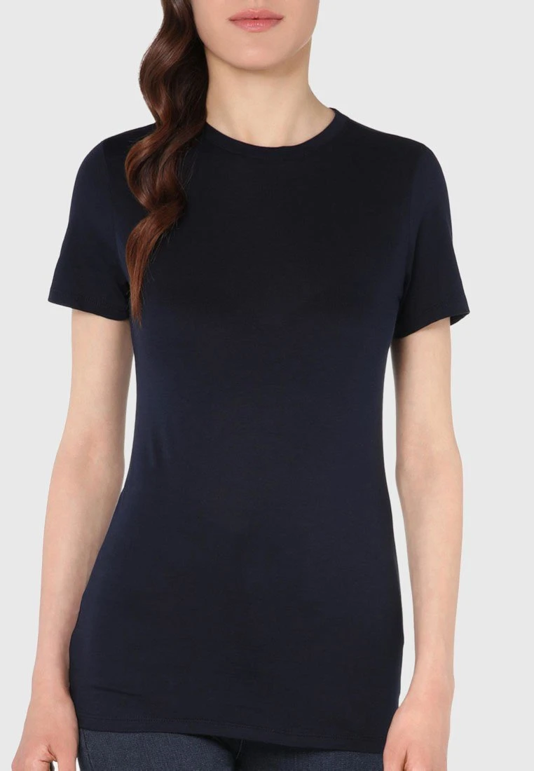 Intimissimi Damen T-Shirt Basic - Blu Intenso 3 Intimissimi Damen T-Shirt Basic - Blu Intenso