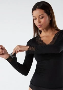 Intimissimi Damen Nachtwäsche Shirt - Nero