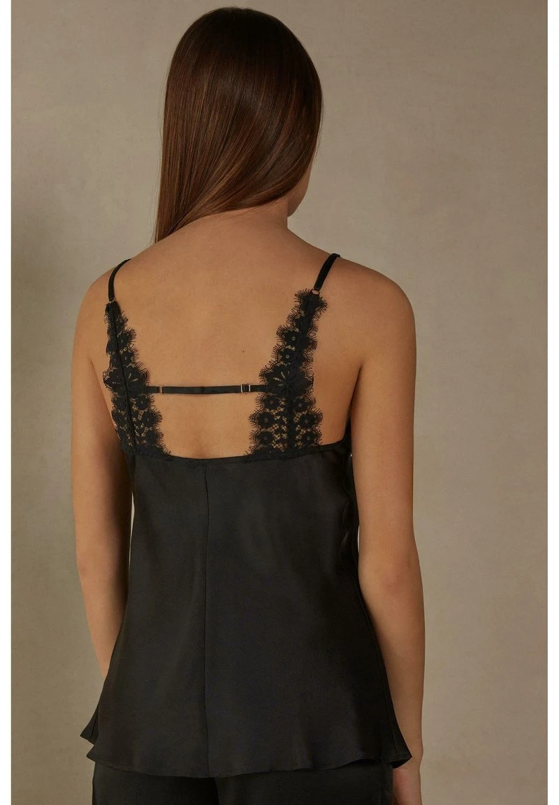 Intimissimi Damen SEIDEN HEART BEAT - Nachtwäsche Shirt - Schwarz Black 4 Intimissimi Damen SEIDEN HEART BEAT - Nachtwäsche Shirt - Schwarz Black – Bild 2