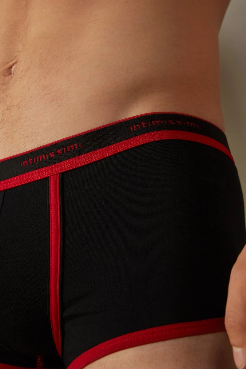 Intimissimi Herren SUPIMA STRETCH - Panties - Schwarz/black/intense Red 6 Intimissimi Herren SUPIMA STRETCH - Panties - Schwarz/black/intense Red – Bild 4