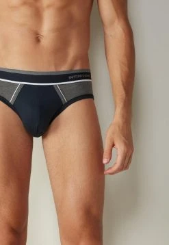 Intimissimi Herren Slip - Blau - I - Midnight Blue/graphite Grey Blend
