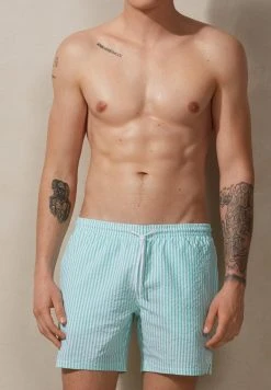 Intimissimi Herren SCHWIMMEN GESTREIFTER DRUCK - Badeshorts - White Light Aqua Green