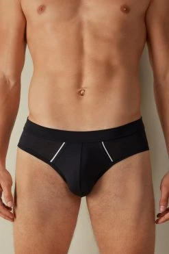 Intimissimi Herren Slip - Blau - Blue/white