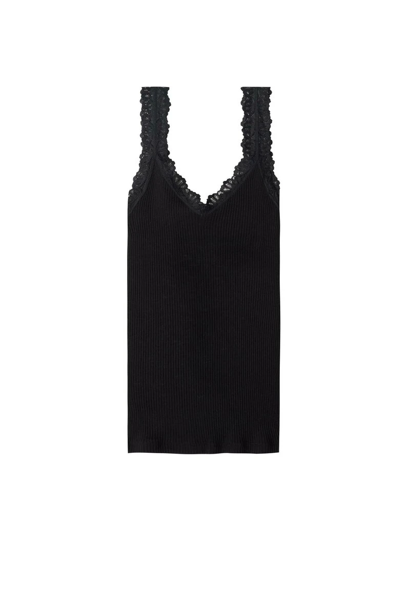 Intimissimi Damen MIT SPITZE - Unterhemd/-shirt - Schwarz Black 7 Intimissimi Damen MIT SPITZE - Unterhemd/-shirt - Schwarz Black – Bild 5