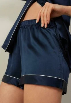 Intimissimi Damen MIT KONTRASTKANTEN - Nachtwäsche Hose - Blu Ink -INTIMISSIMI Verkäufe a22b0d8390f44cab817afc16cedc4e30