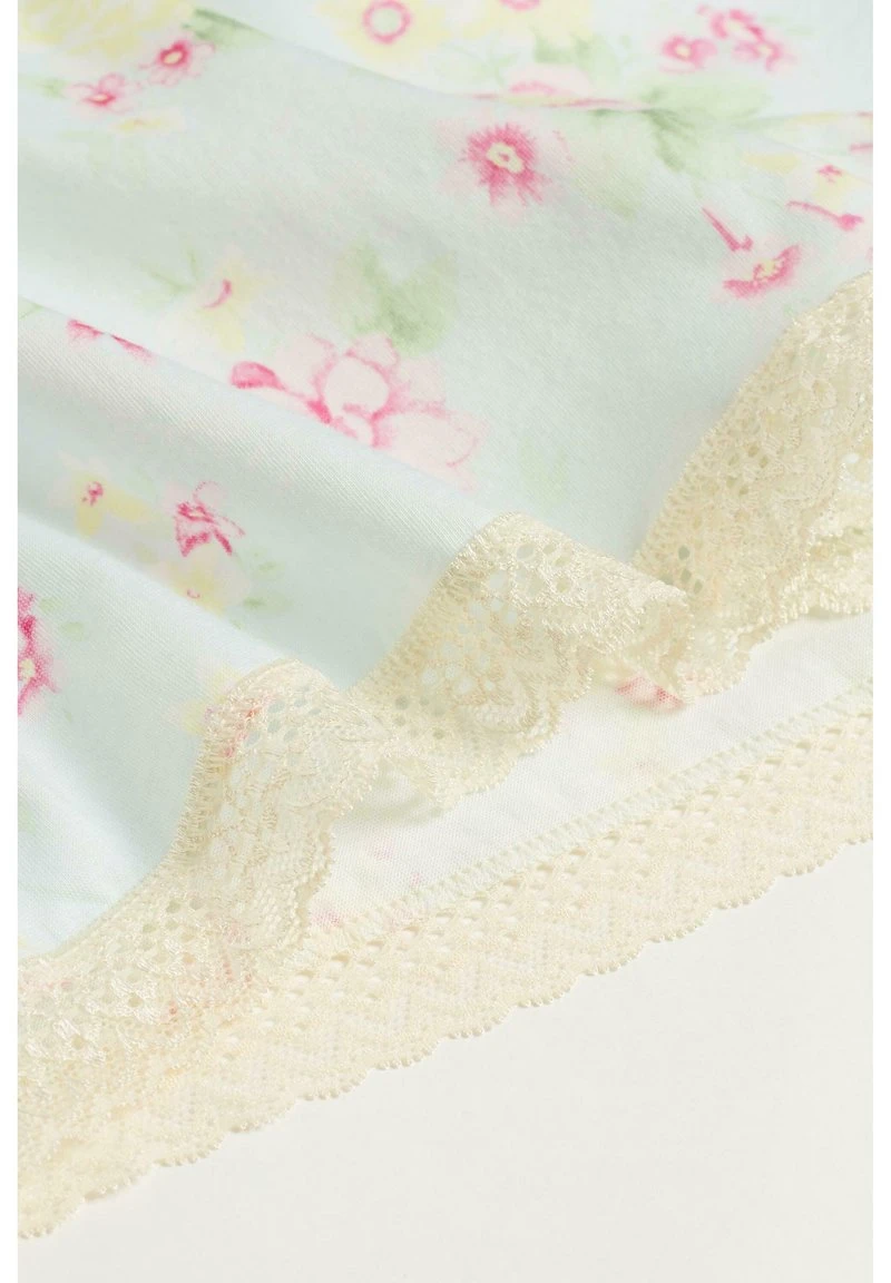 Intimissimi Damen Nachtwäsche Hose - Pastellblau Blumenprint 6 Intimissimi Damen Nachtwäsche Hose - Pastellblau Blumenprint – Bild 4