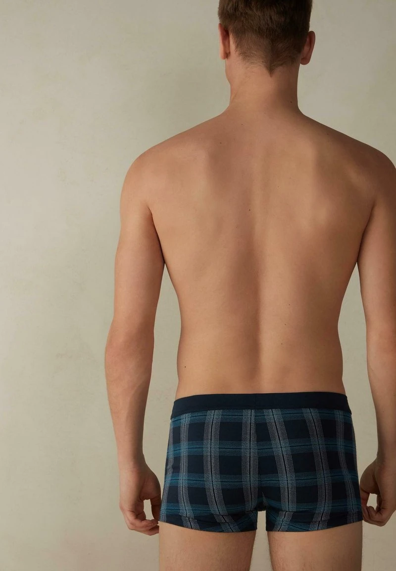Intimissimi Herren Panties - Blue Check Octanium Green 4 Intimissimi Herren Panties - Blue Check Octanium Green – Bild 2