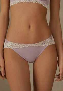 Intimissimi Damen TANGA PRETTY FLOWERS - String - Hellrosa Lilac Orchid Ivory