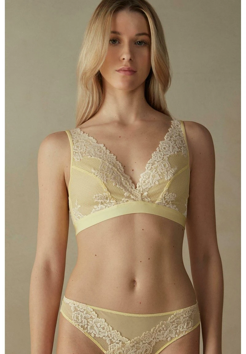 Intimissimi Damen TRIANGEL SPITZE PRETTY FLOWERS - Triangel BH - Pastellgelb Elfenbein 3 Intimissimi Damen TRIANGEL SPITZE PRETTY FLOWERS - Triangel BH - Pastellgelb Elfenbein