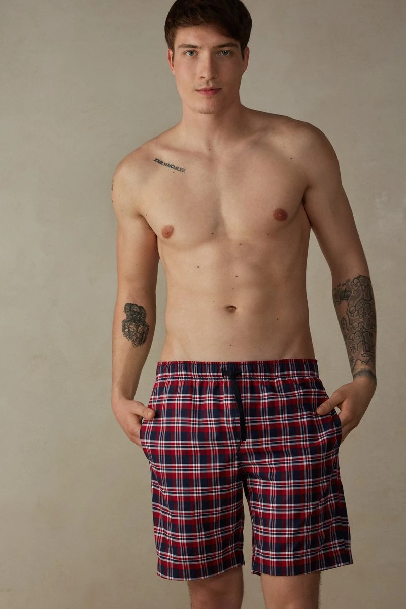 Intimissimi Herren TARTAN - Shorts - Red Blue Tartan 3 Intimissimi Herren TARTAN - Shorts - Red Blue Tartan
