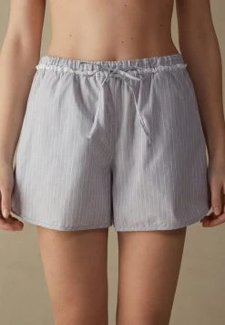Intimissimi Damen Nachtwäsche Hose - Pinstripe Grey