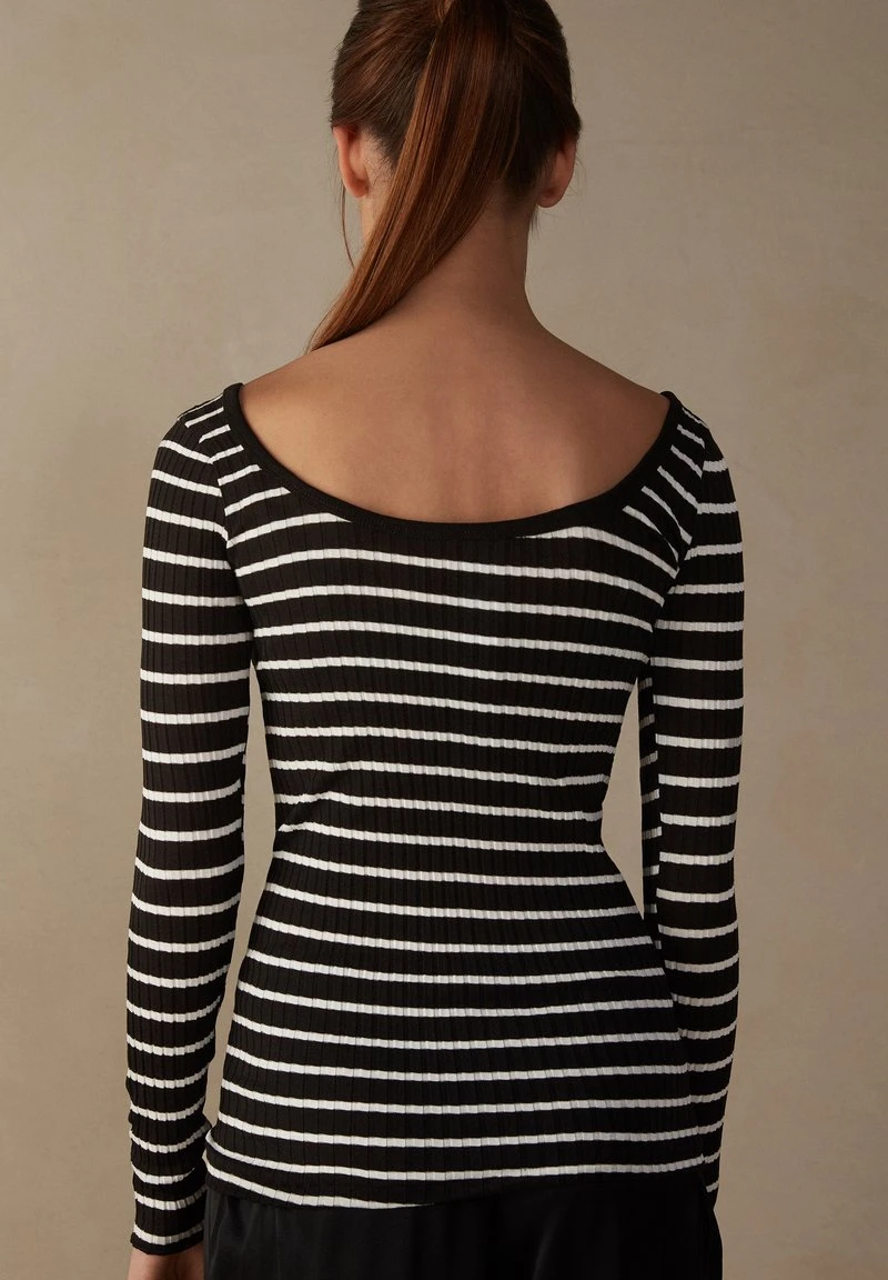 Intimissimi Damen Strickpullover - Schwarz 4 Intimissimi Damen Strickpullover - Schwarz – Bild 2