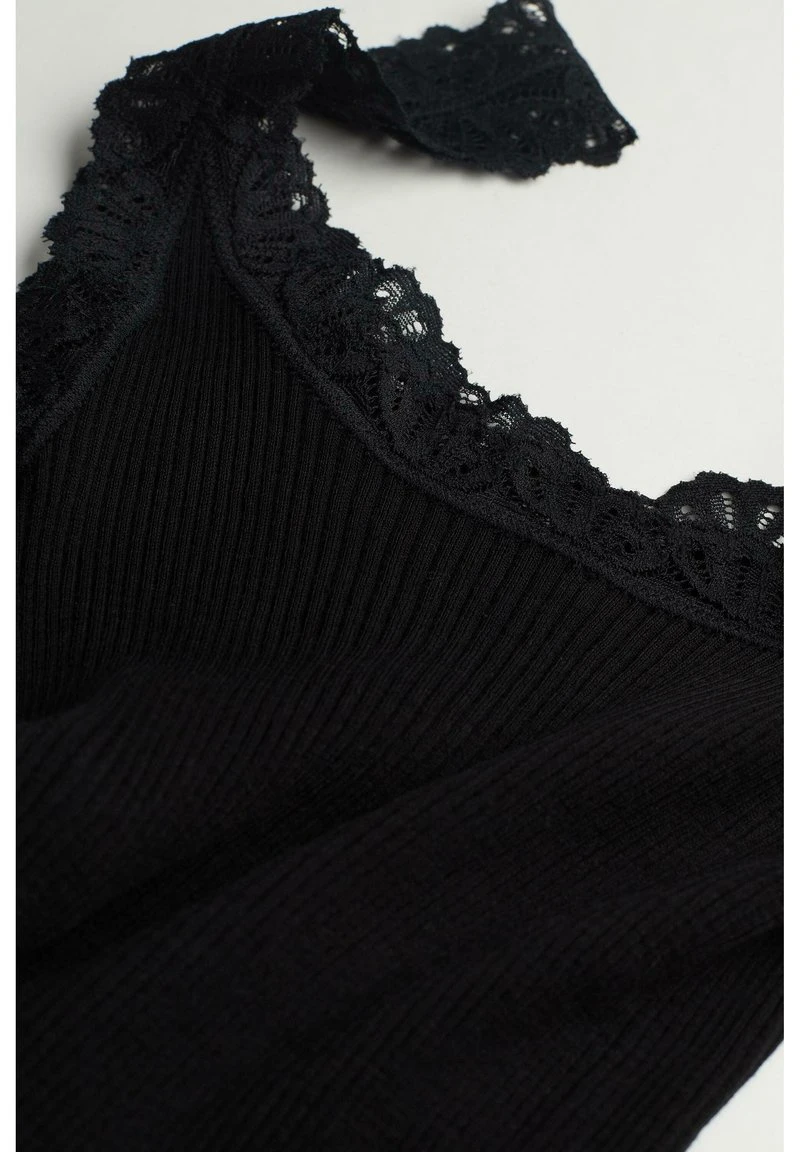Intimissimi Damen MIT SPITZE - Unterhemd/-shirt - Schwarz Black 8 Intimissimi Damen MIT SPITZE - Unterhemd/-shirt - Schwarz Black – Bild 6