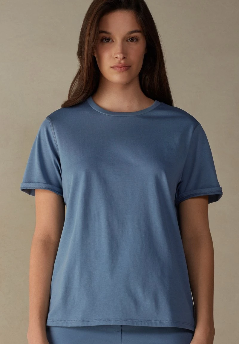 Intimissimi Damen AUS SUPIMA® - T-Shirt Basic - Babyblau 3 Intimissimi Damen AUS SUPIMA® - T-Shirt Basic - Babyblau
