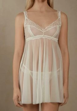 Intimissimi Damen JARDIN D'AMOUR - Nachthemd - Puderweiss