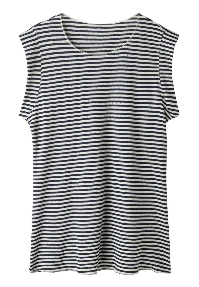 Intimissimi Damen COMFORT ZONE - Nachtwäsche Shirt - Streifen Ecru Beige Blue 6 Intimissimi Damen COMFORT ZONE - Nachtwäsche Shirt - Streifen Ecru Beige Blue – Bild 4