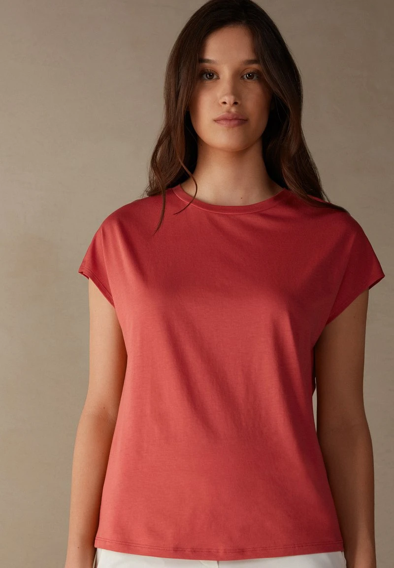Intimissimi Damen MIT RUNDHALSAUSSCHNITT - T-Shirt Basic - Rosa 3 Intimissimi Damen MIT RUNDHALSAUSSCHNITT - T-Shirt Basic - Rosa