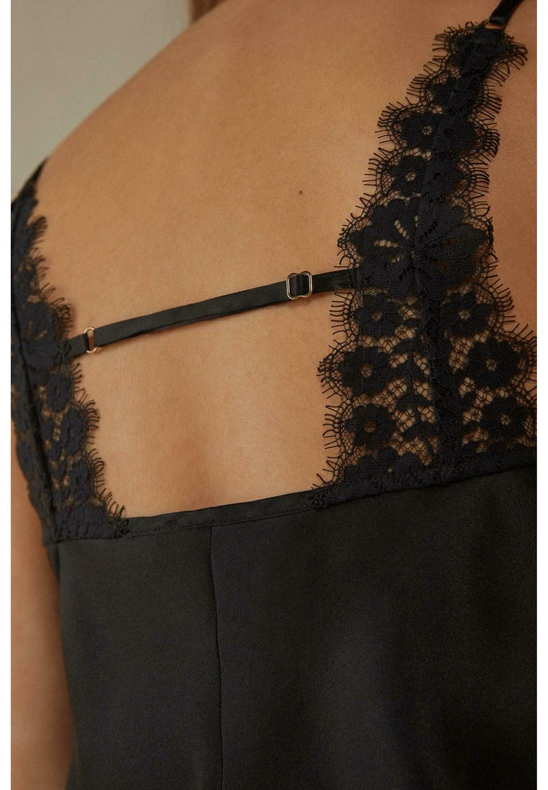 Intimissimi Damen SEIDEN HEART BEAT - Nachtwäsche Shirt - Schwarz Black 5 Intimissimi Damen SEIDEN HEART BEAT - Nachtwäsche Shirt - Schwarz Black – Bild 3