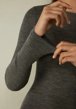 Intimissimi Damen Strickpullover - Grau/aluminium Grey Blend -INTIMISSIMI Verkäufe c60fa7397c4f419a8c4ae326a0b018cd