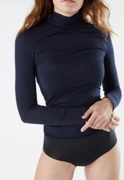 Intimissimi Damen HOCHGESCHLOSSENES ULTRALIGHT - Langarmshirt - Blu Intenso