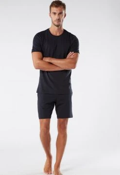 Intimissimi Herren KURZER PYJAMA AUS SUPIMA-BAUMWOLLE BASIC - Pyjama - Blu Notte