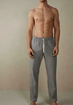 Intimissimi Herren Nachtwäsche Hose - Streifen Grey