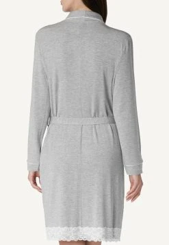 Intimissimi Damen MIT DETAILS AUS SPITZE - Bademantel - Grey Melange