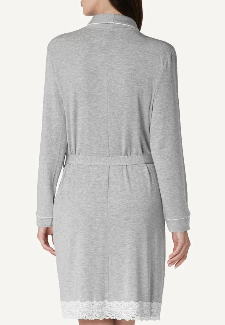 Intimissimi Damen MIT DETAILS AUS SPITZE - Bademantel - Grey Melange 3 Intimissimi Damen MIT DETAILS AUS SPITZE - Bademantel - Grey Melange